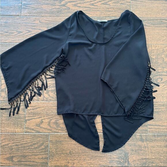 Sheer fringe blouse - Picture 4 of 8